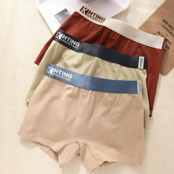Women's Underwear Cotton Women's Boxer Briefs Mid-Waist Breathable Antibacterial Crotch Sports Girls Student Safety Boxer Briefs