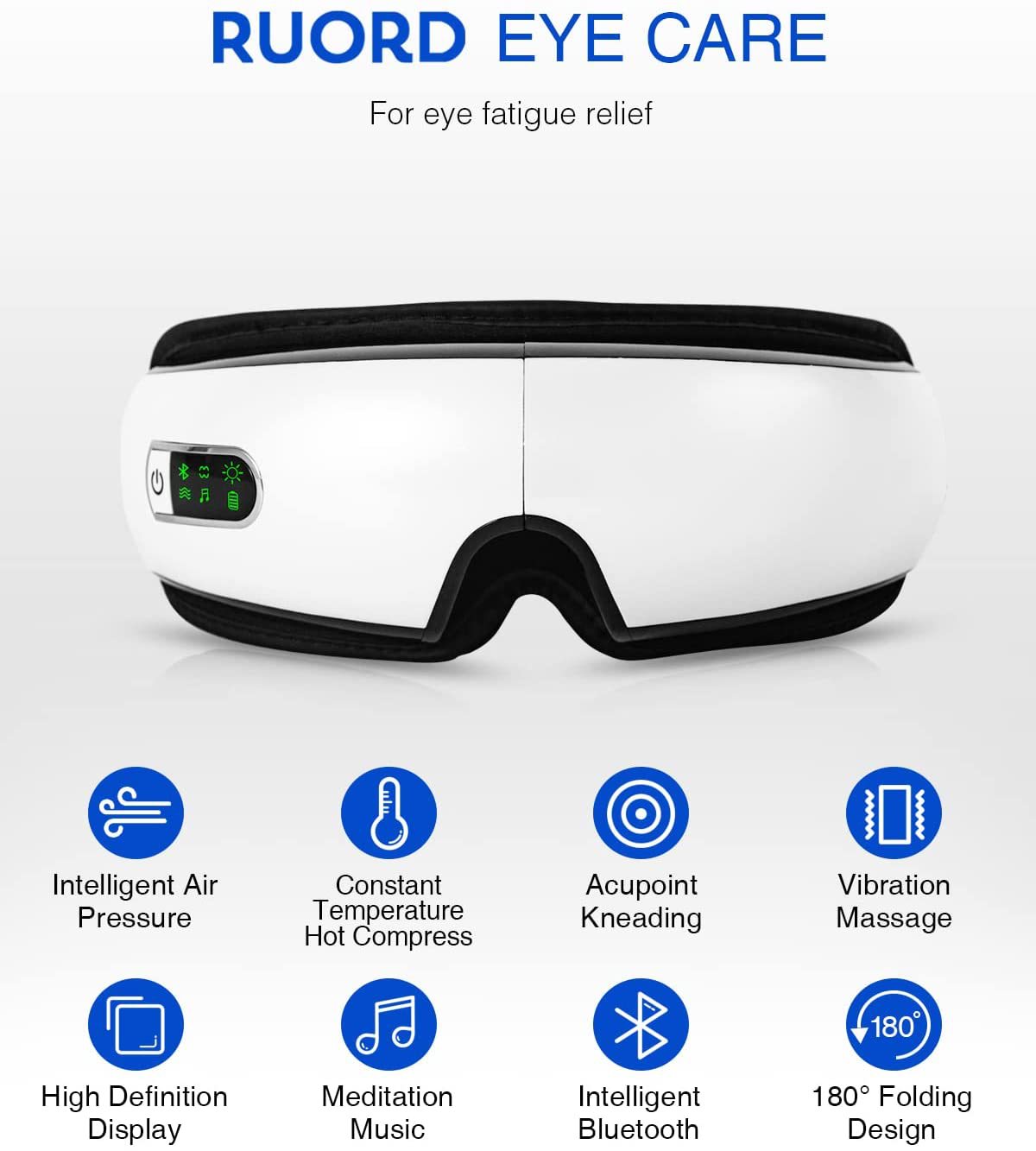 Intelligent Eye Massager for Cross-border Hot Sale, Charging Eye Massager, Air Pressure Eye Care Device, Wholesale Manufacturer of Eye Masks