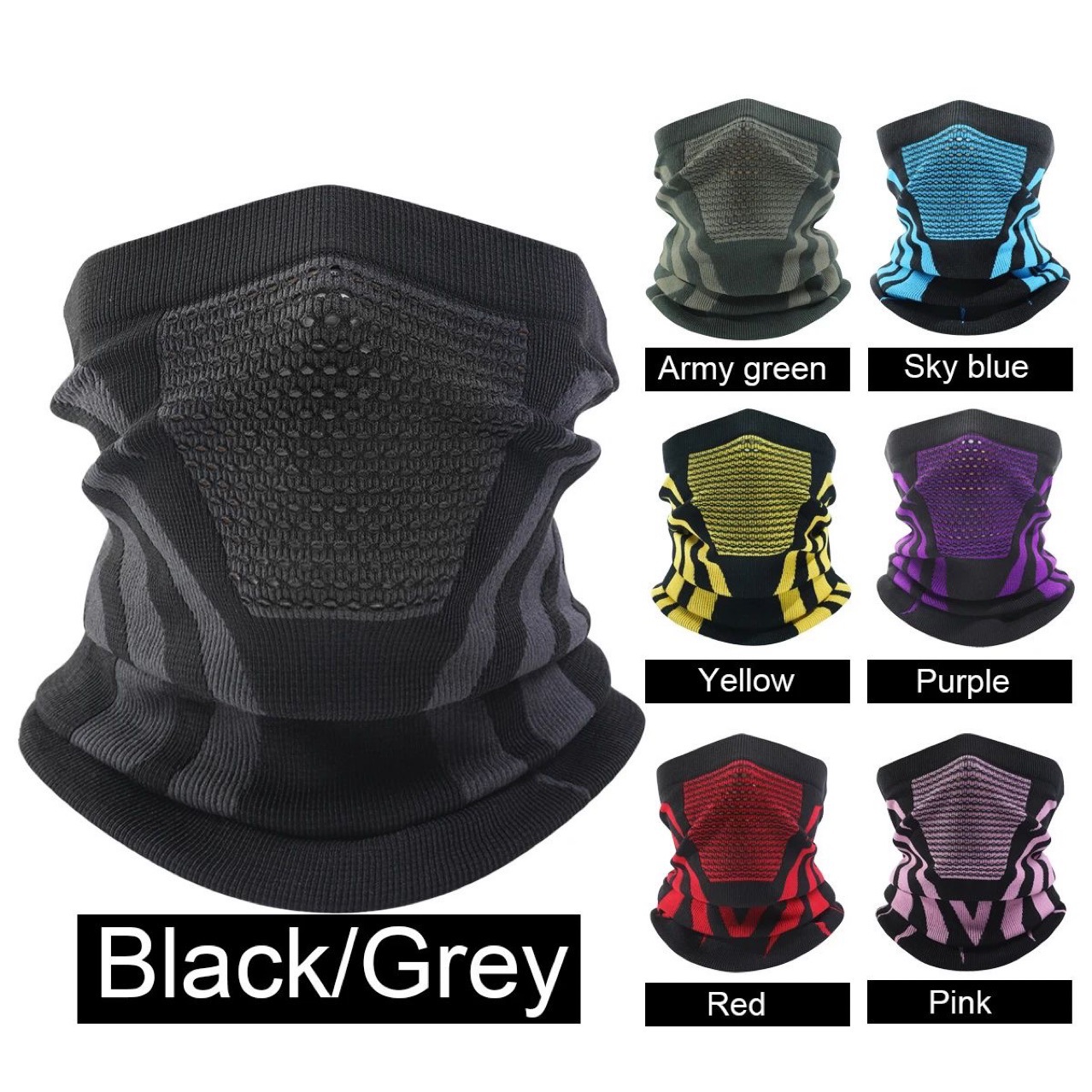 32cm Neck Gaiter in Stock, Warm Cycling Ear Protection Face Mask, Outdoor Cold-Proof Running Sports Breathable Windproof Neck Warmer
