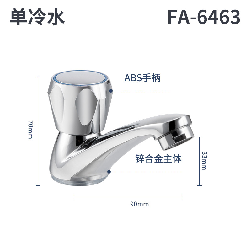 FA - 6463 Grifo de lavabo frío único