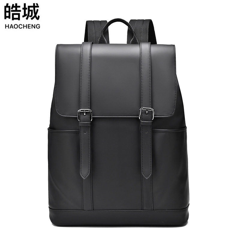 2024 mochila simple de negocios para hombres de nuevo estilo, mochila de gran capacidad para viajes de negocios, bolsa para computadora de viaje