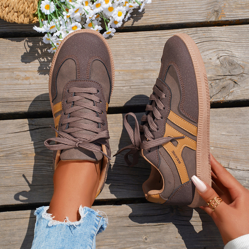 Foreign Trade plus size 2024 Autumn New Flat Casual Outer Wear Non-slip German Training Shoes Lace-up Light sneaker Women Foreign Trade plus size 2024 Autumn New Flat Casual Outer Wear Non-slip German Training Shoes Lace-up Light sneaker Women