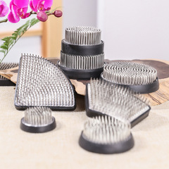 不鏽鋼插花底座劍山插花器禪意中式日式花藝材料插花固定神器工具