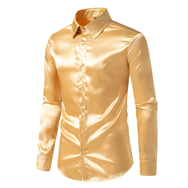 Men's Solid Color Blouse Men's Clothing display picture 22