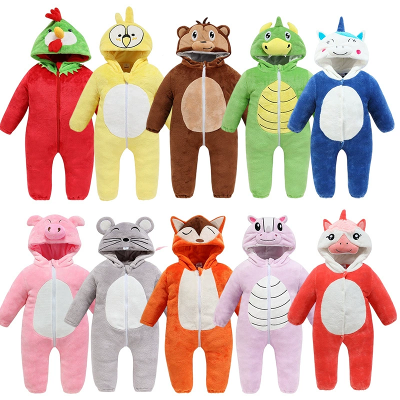 Младенцы и дети в форме животных скалолазание трансграничный фланелевый комбинезон для рисунка пользовательских костюмов для животных