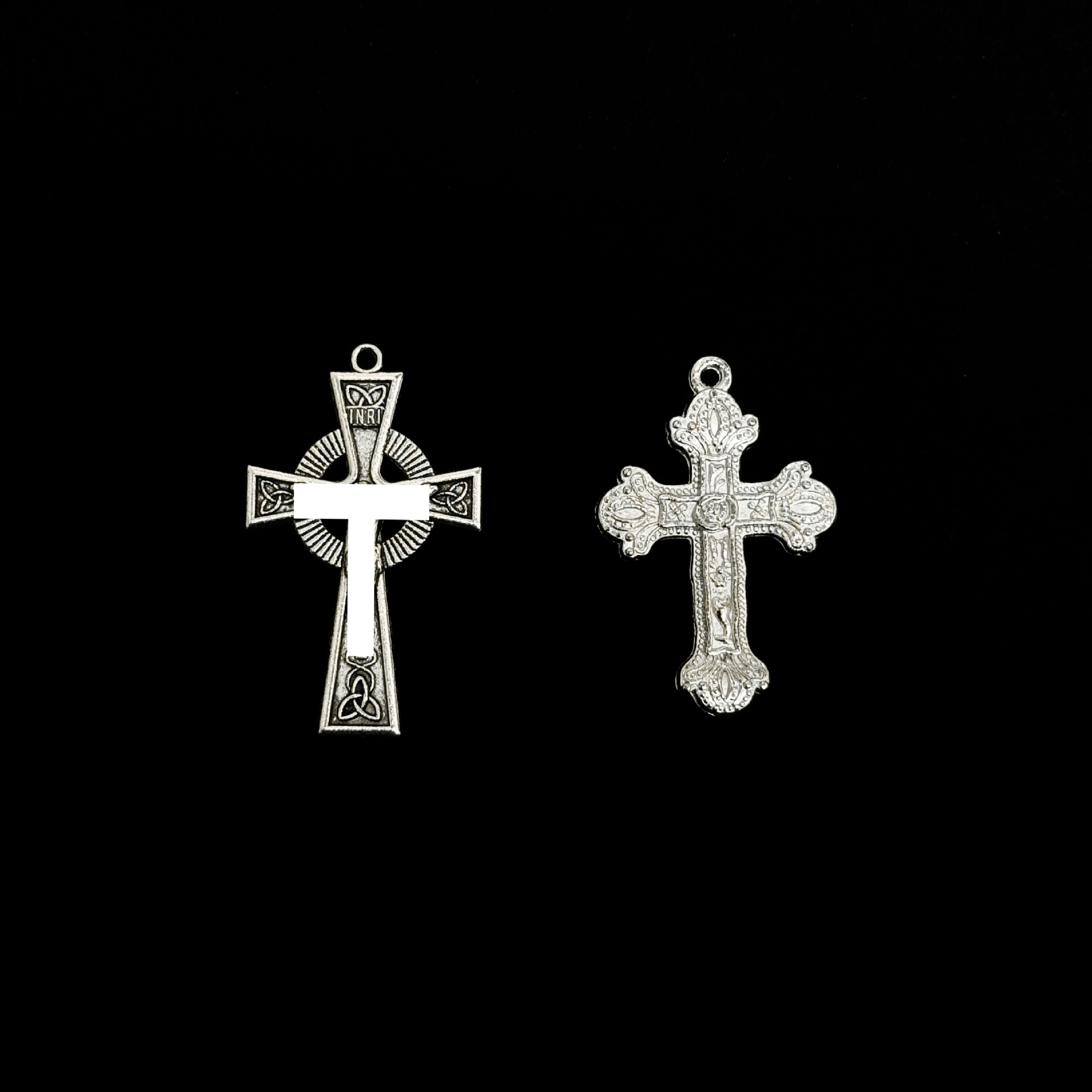 Cross-border Trade Alloy Cross Personality Creative DIY Rosary Jewelry Accessories Jewelry Necklace Pendant Keychain