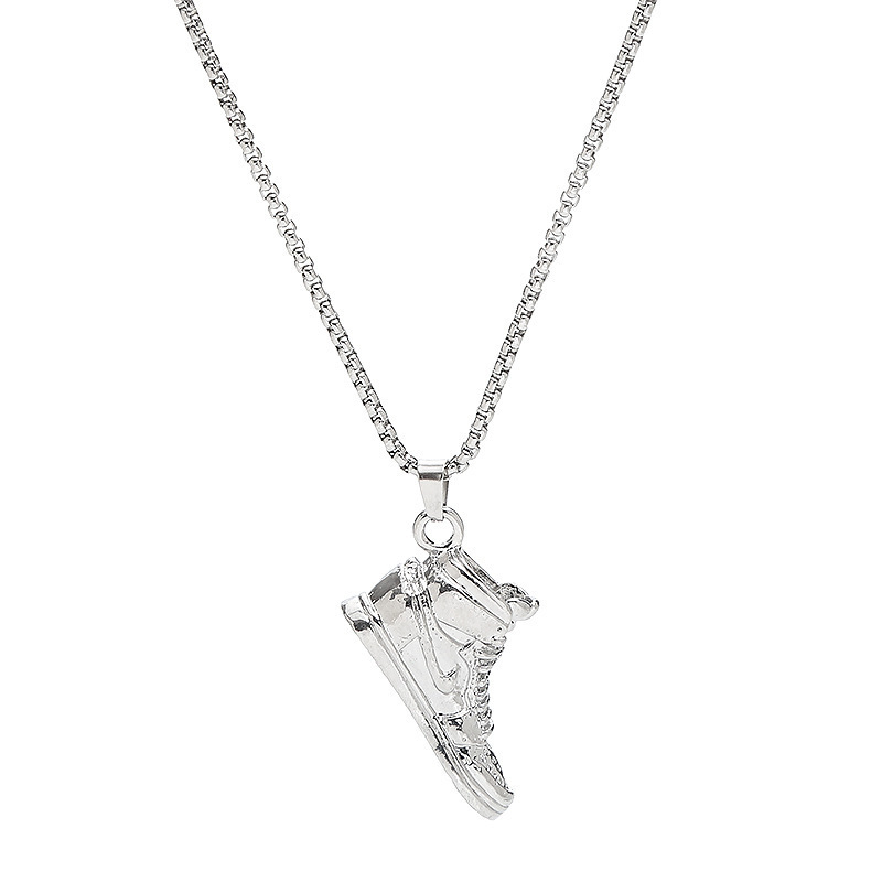 Koreanische Version Basketball Schuhe Pullover Kette Trendy Cool Hip-Hop Ins Weibliche Trampolin Männlichen Anhänger Schuh Modell Halskette_voghion.com