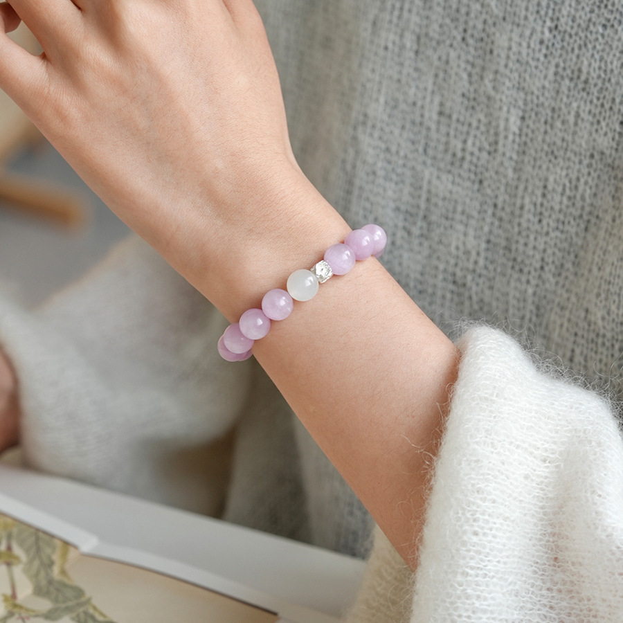 Pulsera de granate de ojo de tigre de cristal natural, nueva pulsera de todo fósforo de estilo nacional de estilo chino, joyería de novia de alta gama de lujo ligero