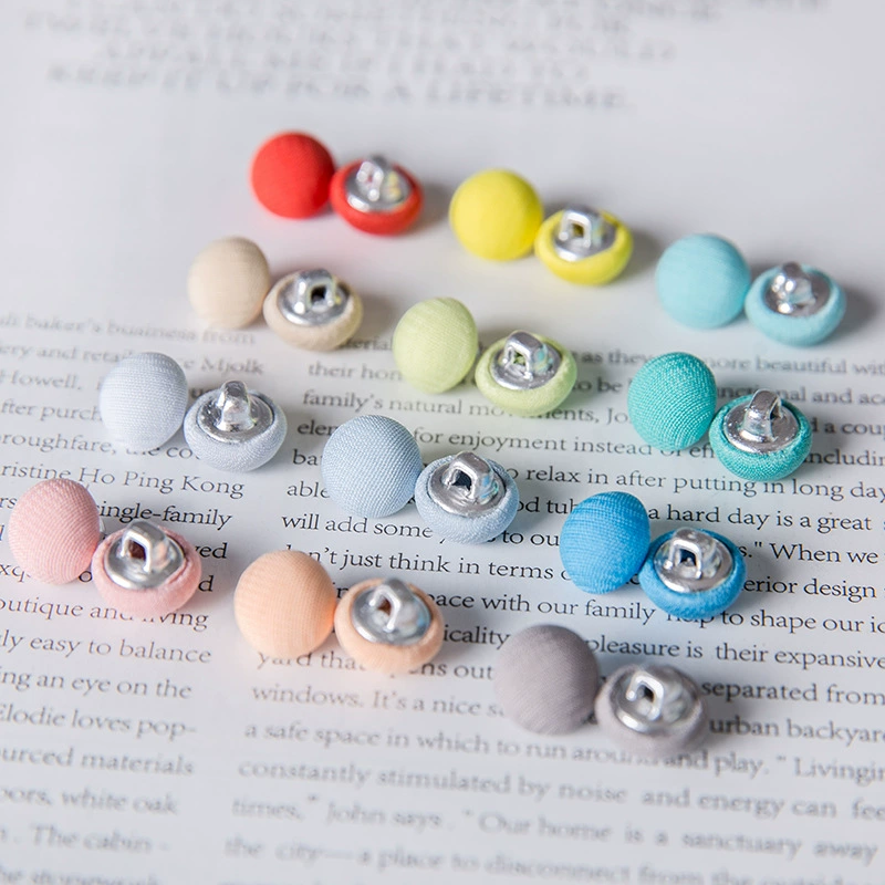 Шифоновая детская одежда на пуговицах в виде грибов, летняя рубашка, женское платье, тканевая пуговица, круглая, черная, белая, маленькая пуговица