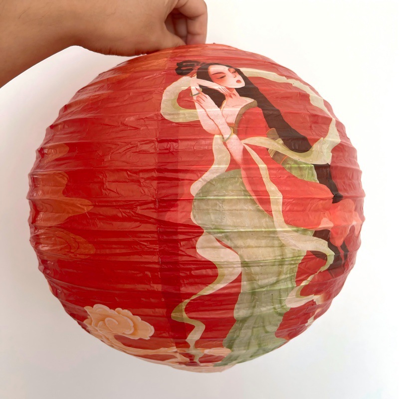 提灯中秋節提灯吊り下げ装飾品手作り DIY 折りたたみ式中秋節灯謎を当てて祝う国慶節ショッピングモール装飾古代スタイル|undefined