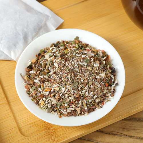 Ginkgo Huangjing tea manufacturers wholesale herbal plants for middle-aged and elderly people, Ginkgo Huangjing, Poria, wolfberry, gardenia and ginkgo tea