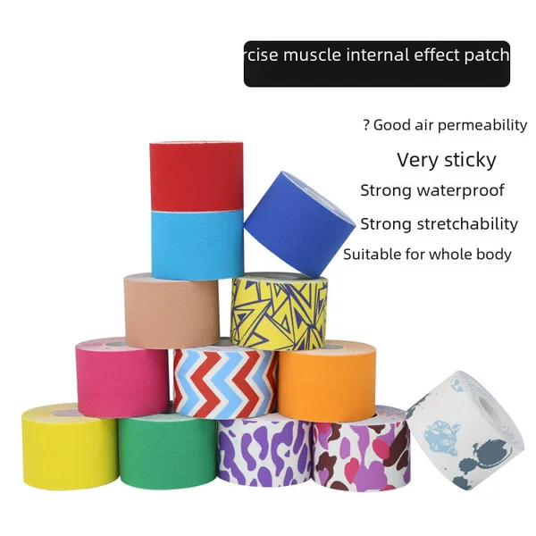 in stock Muscle Patch Muscle Effect Patch Anti-freezing Face Patch Landing Bandage Chest Patch Knee Pad Muscle Patch Protector Sports Tape