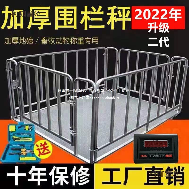 飞亚地磅秤1-3吨地磅工厂称猪牛地磅称工业物流小型电子地麦太保
