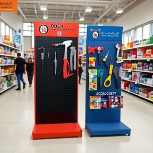 ✅ Perforated Board Shelf Black Shelf Storage Rack Accessories Hardware Tool Rack Wall Metal Fishing Gear Hanger Display