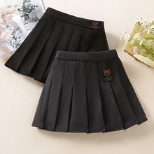 女童百褶裙半身裙冬装2023新款韩版儿童洋气短裙女孩大童毛呢裙子