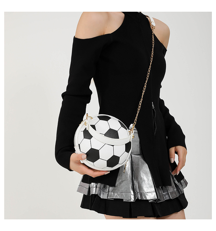 Cross-border bags, women's Instagram personalized basketball bags, new versatile single-shoulder crossbody bags, Korean-style small round bags for women undefined
