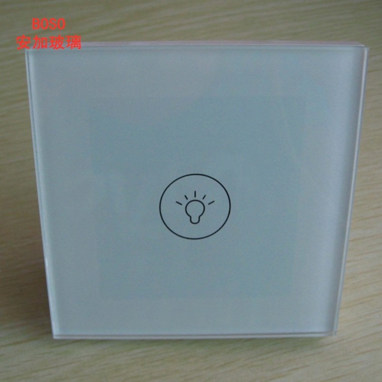 彩虹批发价批发台阶玻璃 触摸钢化1.1mm 1.3mm玻璃 钢化丝印