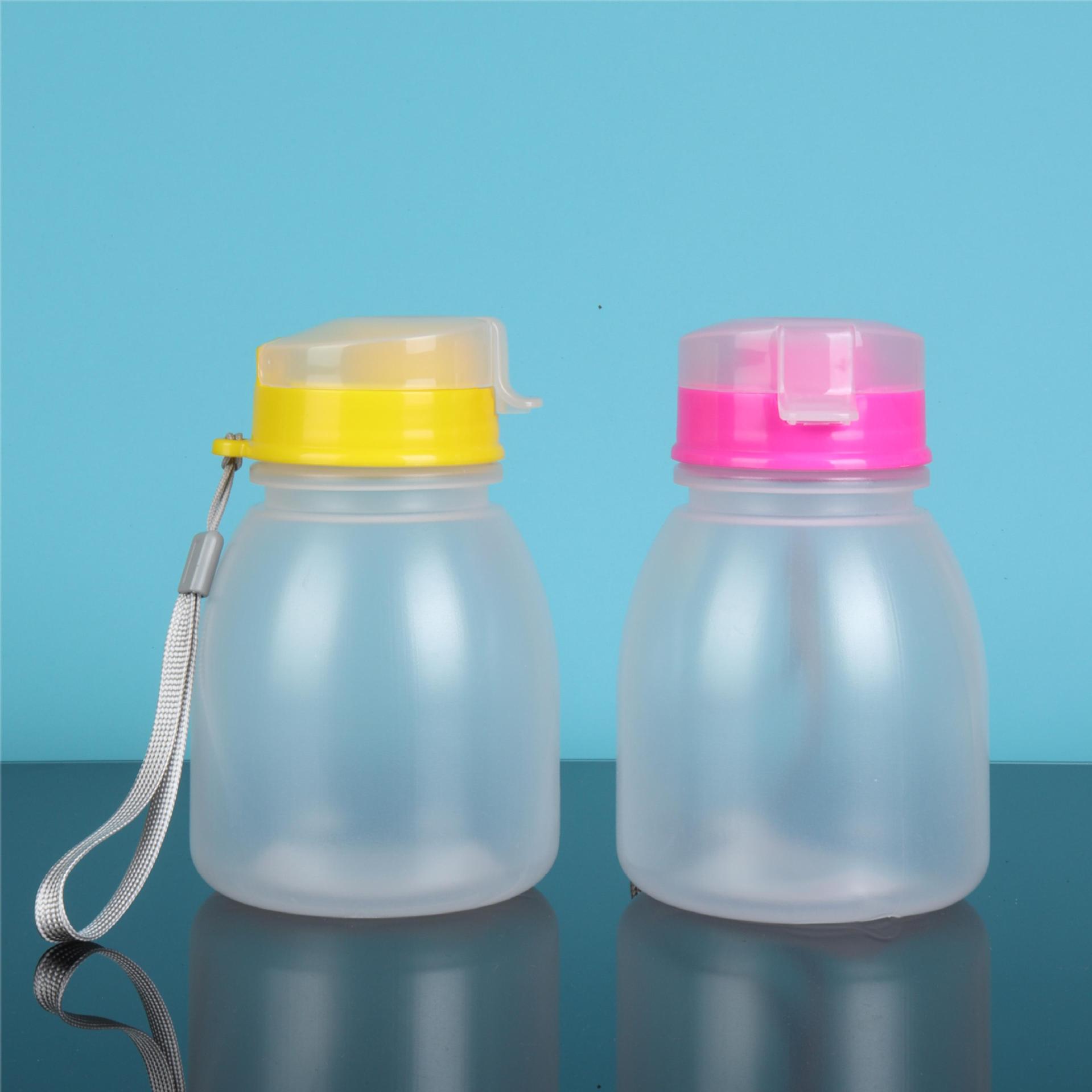 580毫升大肚瓶 手提绳饮料瓶 装果汁 敦敦瓶 580ml大肚瓶带盖