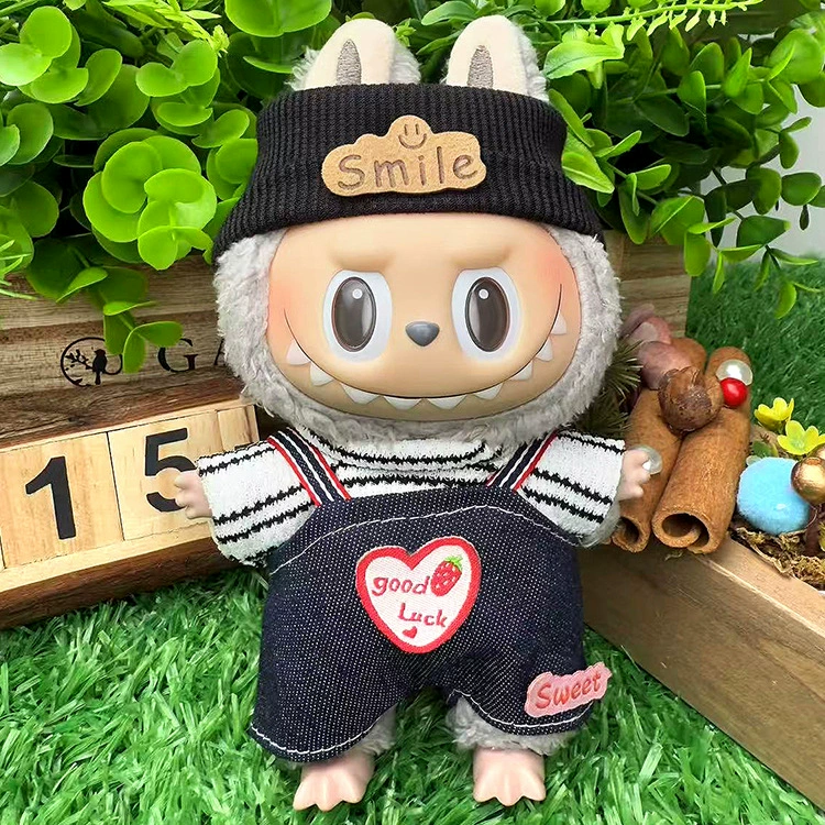 Подходят для Labubu одежда Labubu одежда 17 см плюшевый эмаль можно носить в первом и втором поколении замена костюм