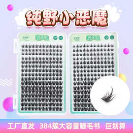 纯野小恶魔睫毛书 大容量款睫毛书漫画睫毛自然浓密分段式假睫毛