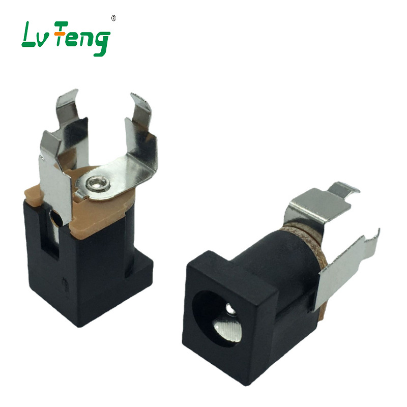 DC-051C绿丰电源插座DC充电座脚位长18.5立式灯饰插座工具充电座