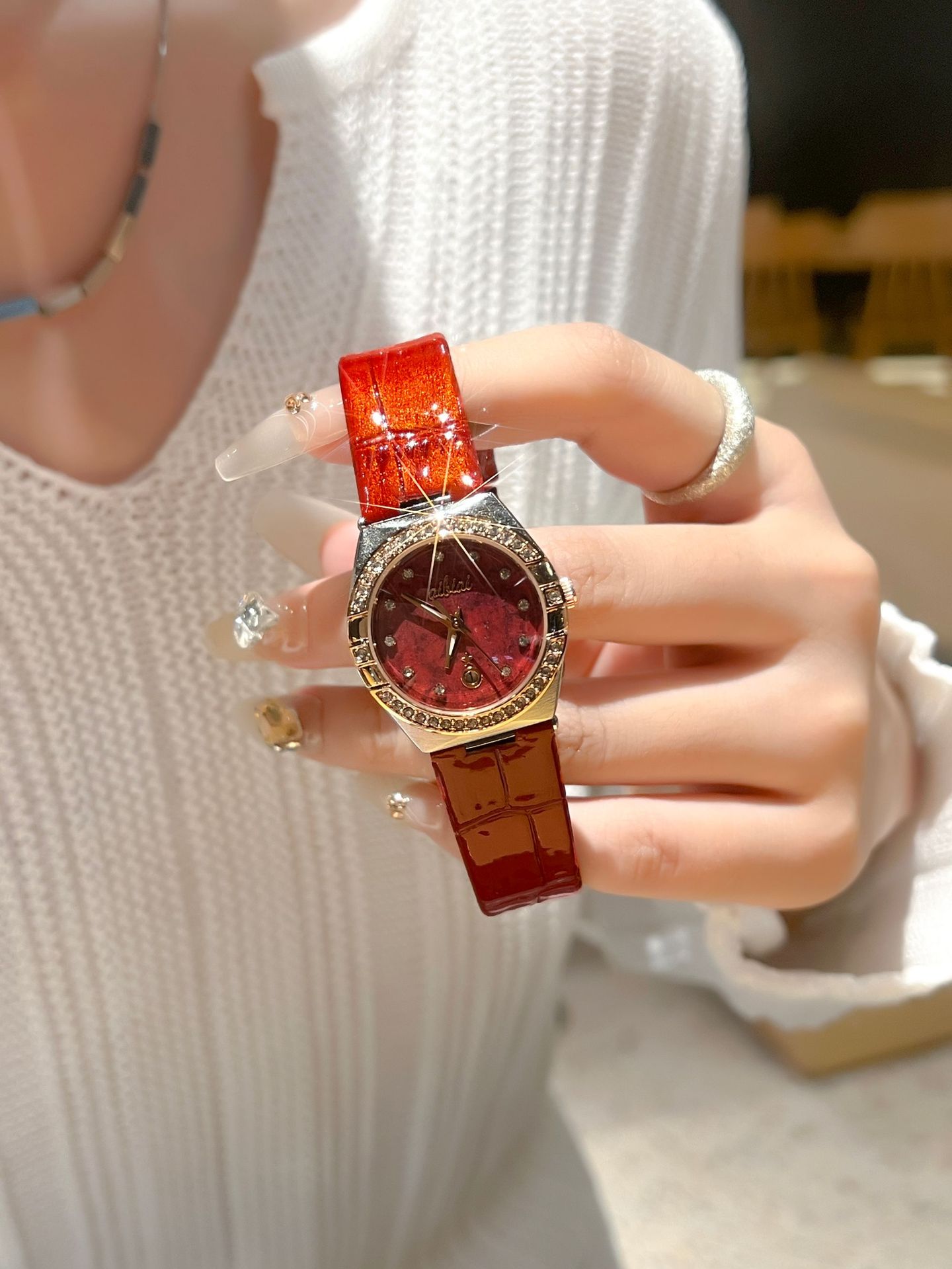Swiss brand women's watch new waterproof luminous ultra-thin watch women's live streaming foreign trade hot model dropshipping