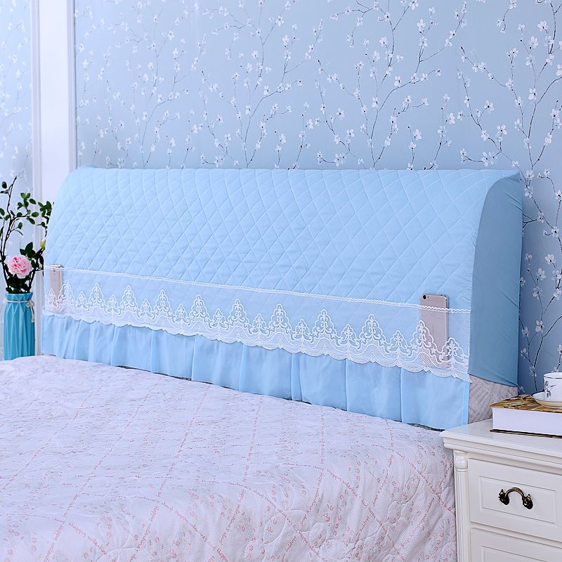 全包夹棉加厚床头罩四季简约欧式防尘罩床头柜实木保护套