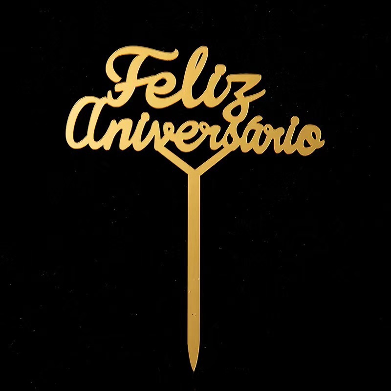 Transnacional 10 tarjetas acrílicas de fiesta de cumpleaños decoración de tarta de bandera de inserción de adornos de fiesta celebridad en línea image 28