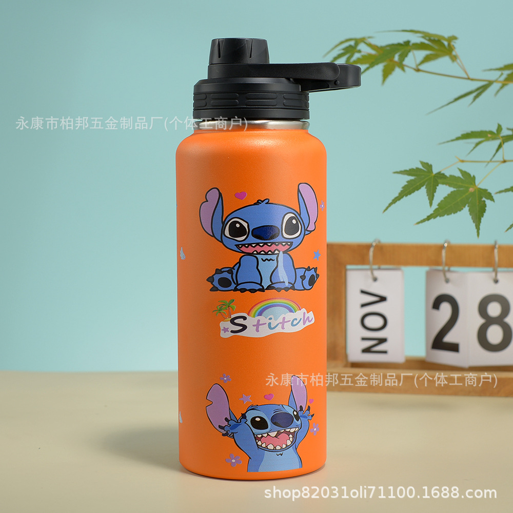 Olla espacial de dibujos animados explosiva transfronteriza, termo, olla portátil de acero inoxidable 304, nuevo punto portátil portátil portátil al por mayor