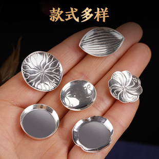 Pure Silver Leaf Mica Sheet Supplies Utensils Carbon Smoke Empty Smoke Fireproof Smoke Electric Incense Burner Silver Dish 990 Japanese Incense Tray