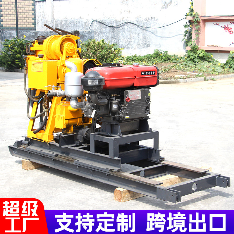 Perforación hidráulica de 100 metros perforación de pozo de precipitación tipo rastreo para exploración geológica pozo de riego doméstico portátil