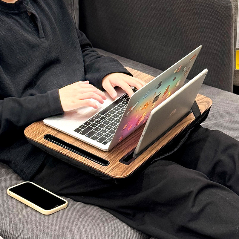 Table Laptop Stand Bed Computer Desk with Base Heightening Support Bay Window Sofa Dormitory Student Writing Desk