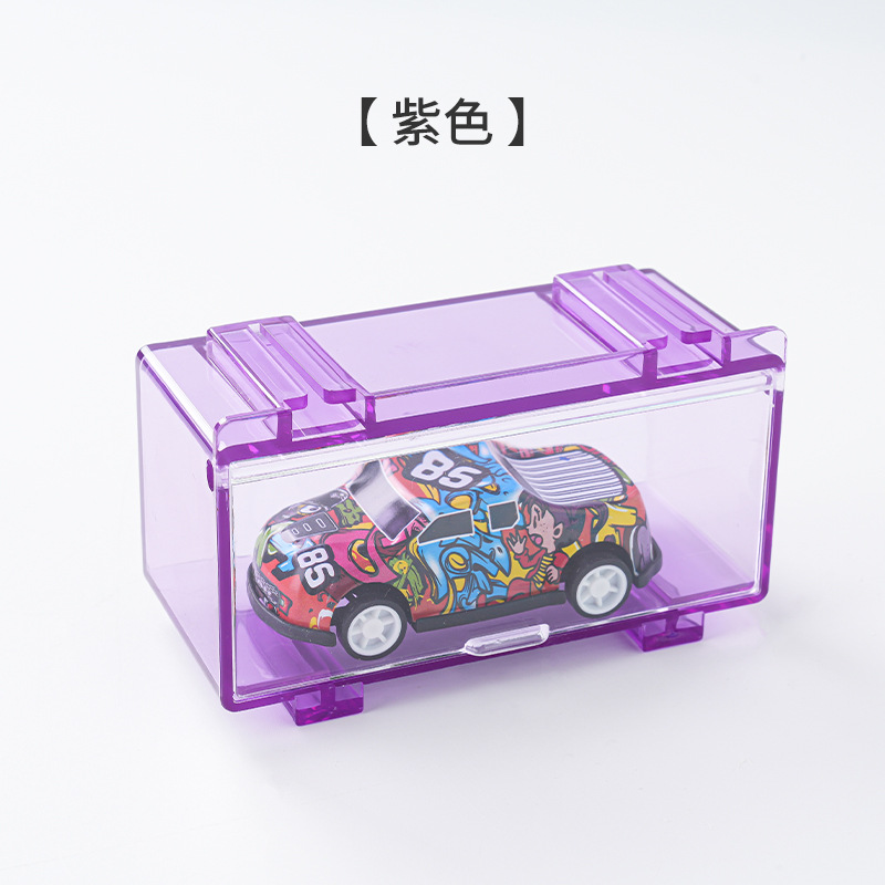 Domika 1: 64 caja de almacenamiento modelo de automóvil de aleación de juguetes de carro de almacenamiento marco de carro de modelo de carro de exhibición caja de almacenamiento