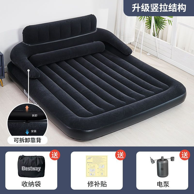 Fábrica directa grosor plegable superior al aire libre cama inflable doble para aumentar el colchón inflable individual conveniente