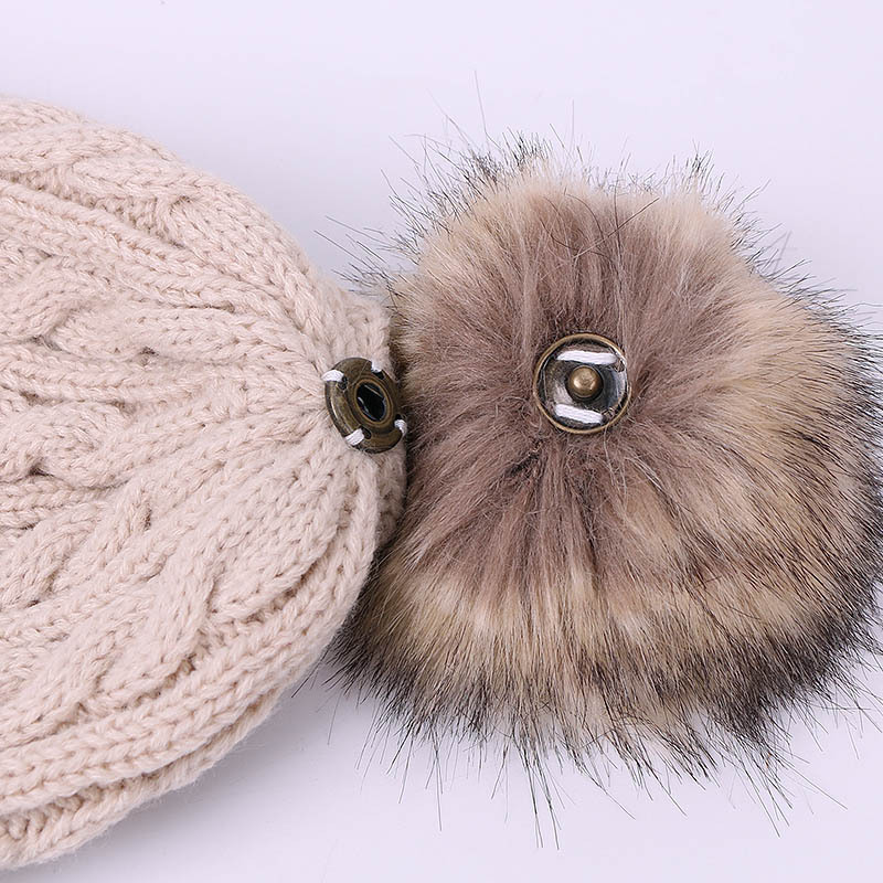 Kid's Cute Solid Color Wool Cap display picture 2