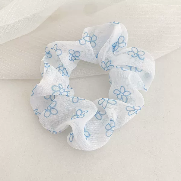 117#milk blue flowers