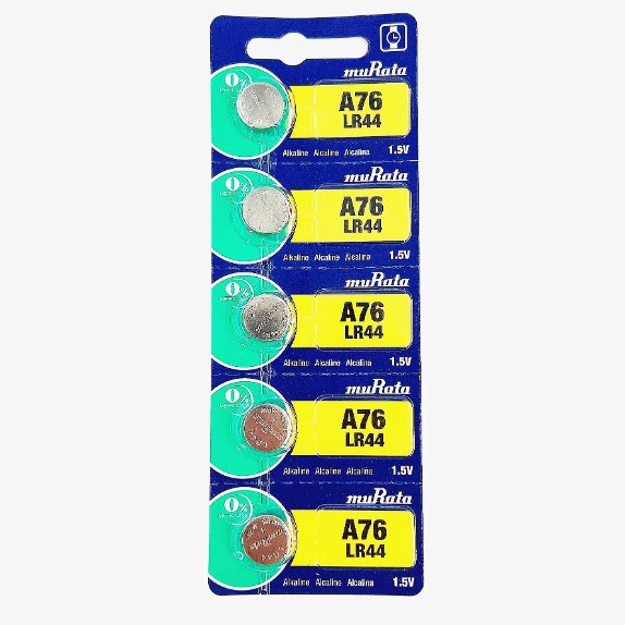 日本murata村田氧化银电池 手表纽扣电池 LR44 计算机电池 A76