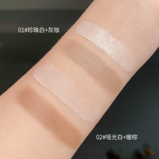 Make-up NOVO Double-headed Face-fixing Stick Highlight Stereo Modification Nose Shadow Shadow Side Shadow Face Brightening Brightening Stick
