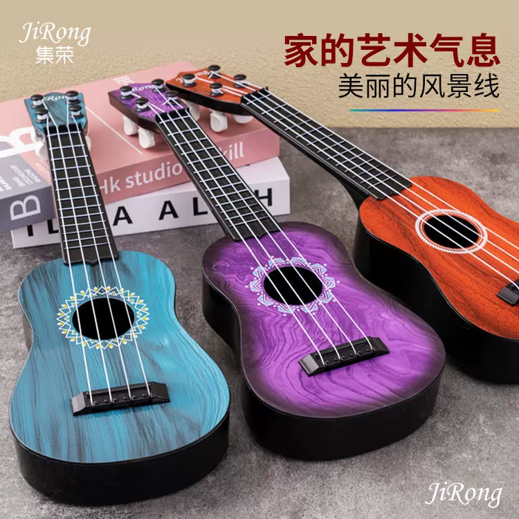 Гитара, музыкальные инструменты, реалистичная укулеле с нотой, игрушка для мужчин и женщин, девочек