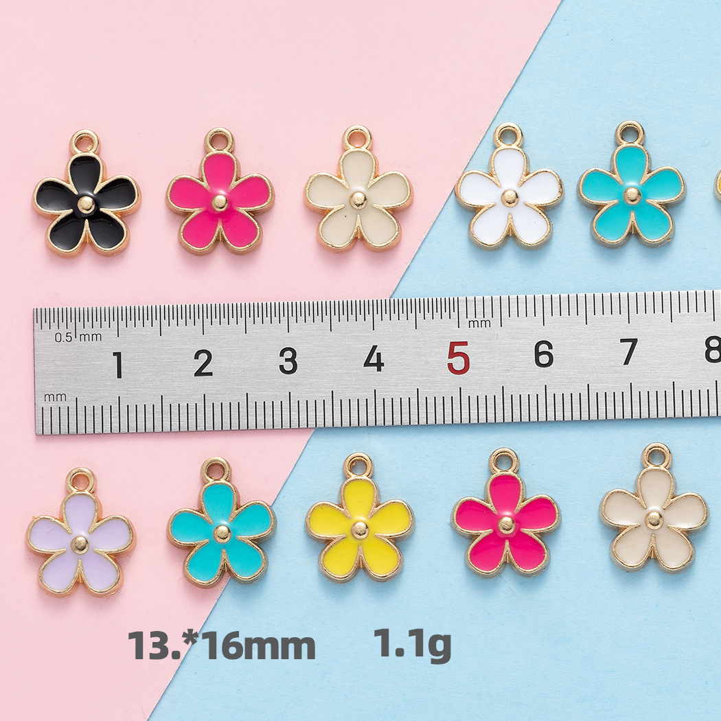 10 PCS/Package 13 * 16mm Alloy Flower Polished Pendant display picture 3