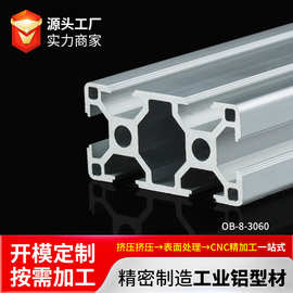 工业铝挤型材料铝合金工作台铝材框架流水线方管铝挤型材料3060