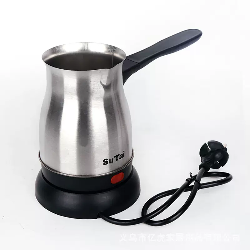外贸出口新款迷你塑料电热咖啡壶土耳其0.8升小容量壶电磁炉