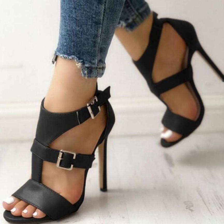 Jedi Spot Export Large Size Women's Shoes 2020 Spring and Summer New Trade 43 Large Size Wish Women's Stiletto Sandals