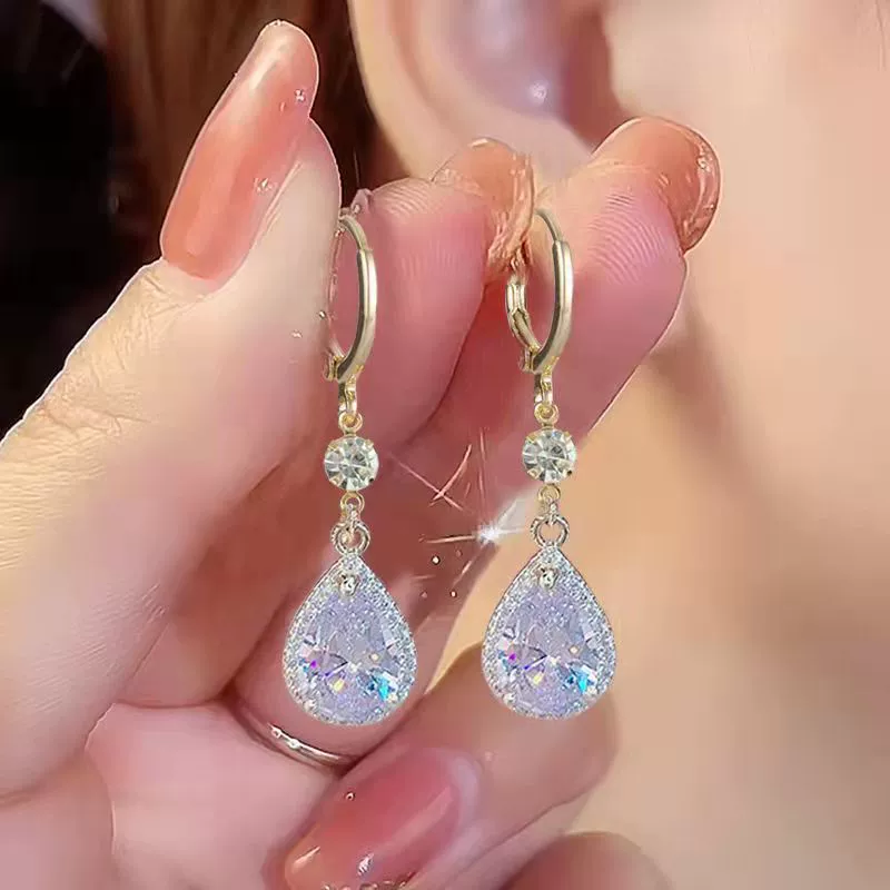 Серьги, серебряные иглы, стиль Шанель, серебро 925 пробы, легкий роскошный стиль, высококачественный стиль