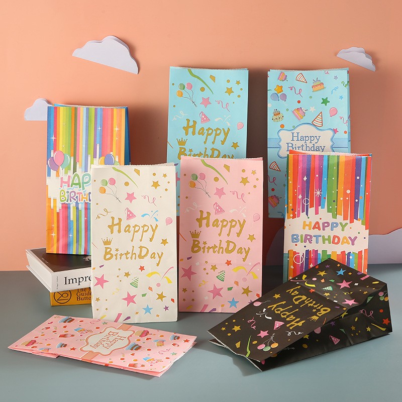 Date D'anniversaire Mignon Lettre Papier Fête Sacs Cadeaux display picture 1