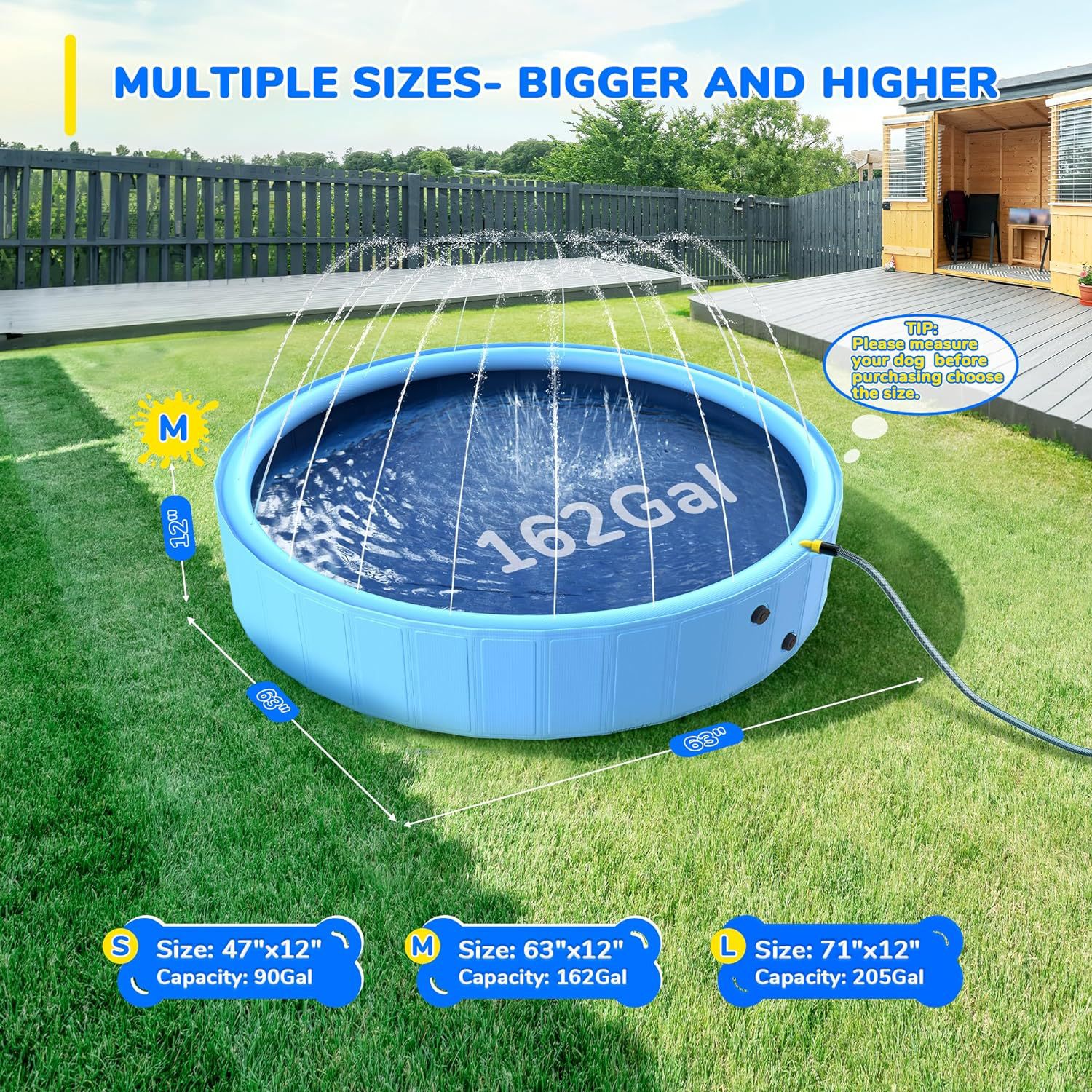 Foldable Pet Sprinkler Pool Image 5