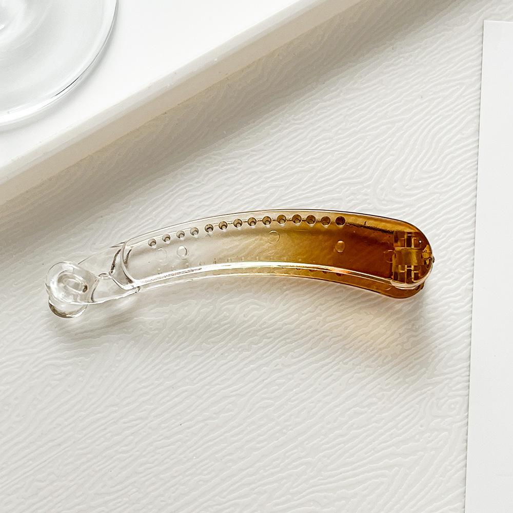 Clip a banana trasparente, piccolo volume per capelli, clip per coda di cavallo, clip verticale costante, piccola forcina per capelli, accessori per capelli della Corea del Sud, clip per torsione sulla parte posteriore della testa_voghion.com