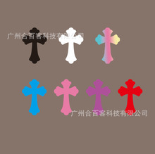 跨境新款汽车后视镜贴纸贴花 十字架车内装饰贴纸汽车用品