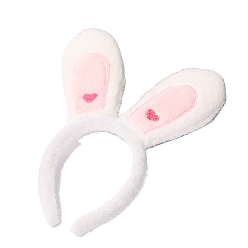 Orejas de conejo diadema lavado de cara femenina Corea del Sur simple dulce diadema Internet celebridad Linda diadema tocado antideslizante presión horquilla