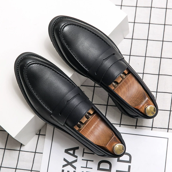 Black lychee leather